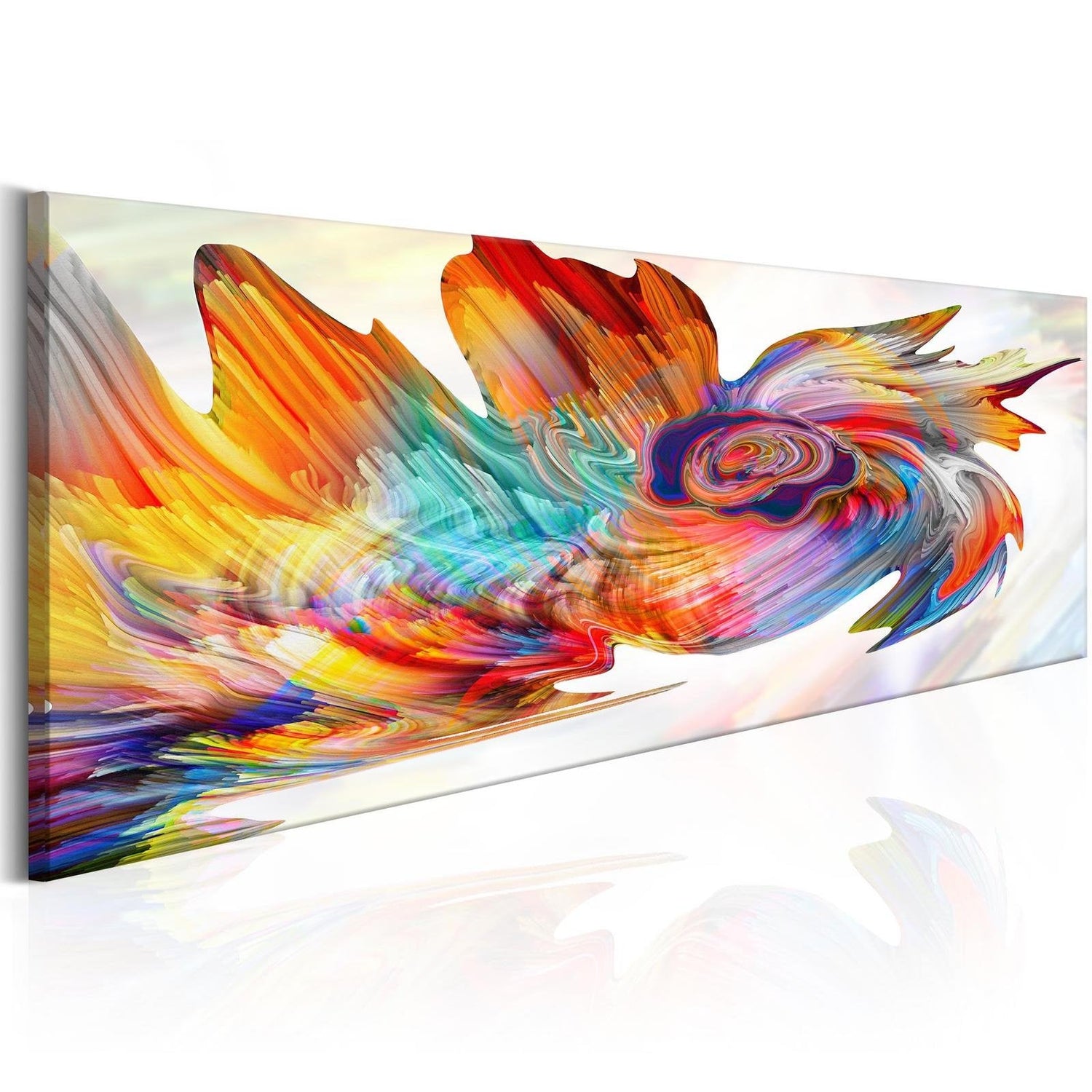 Abstract Stretched Canvas Art - Colourful Cyclone-Tiptophomedecor