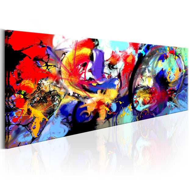 Abstract Stretched Canvas Art - Colourful Immersion-Tiptophomedecor