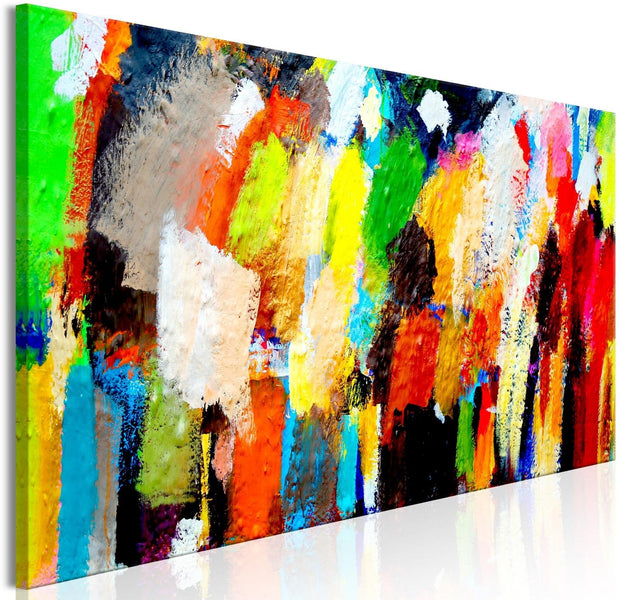 Abstract Stretched Canvas Art - Colourful Variations-Tiptophomedecor