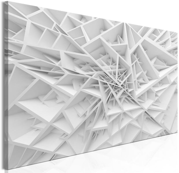 Abstract Stretched Canvas Art - Complicated Geometry Narrow-Tiptophomedecor