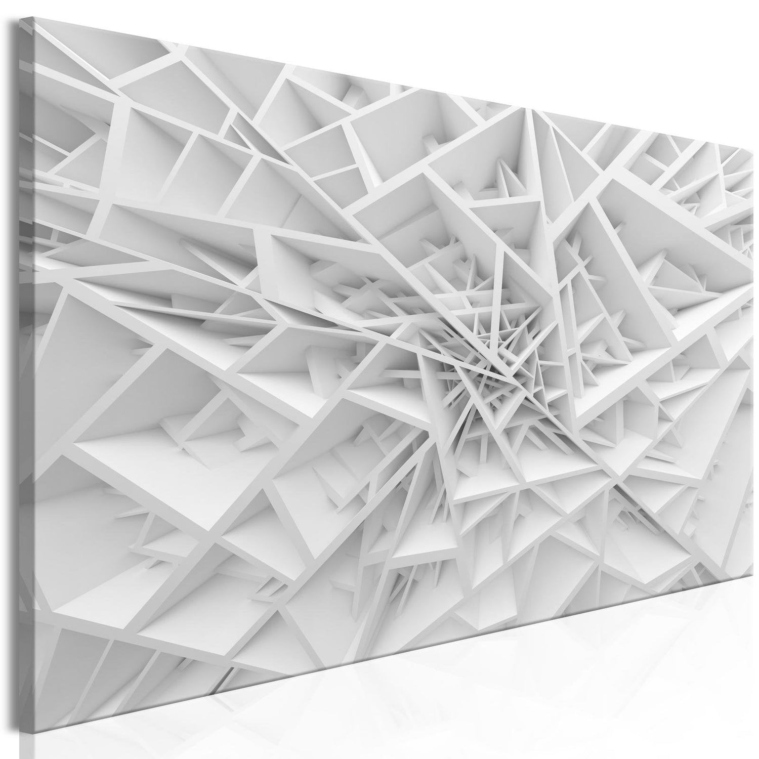 Abstract Stretched Canvas Art - Complicated Geometry Narrow-Tiptophomedecor
