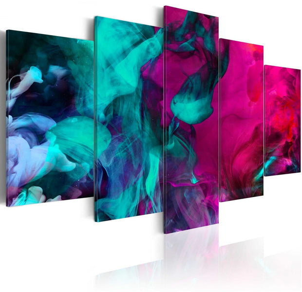 Abstract Stretched Canvas Art - Dance Of Colors-Tiptophomedecor