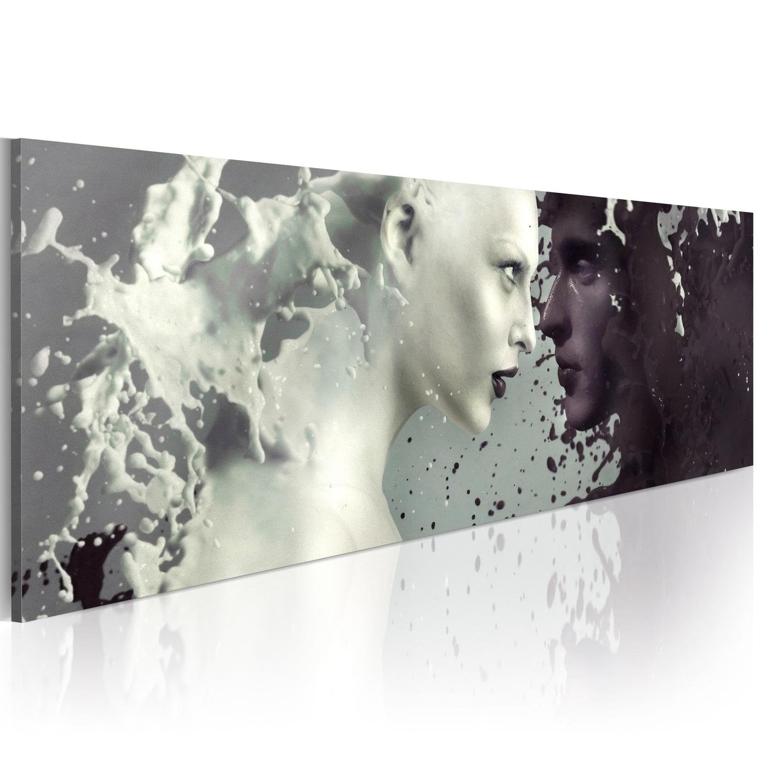 Abstract Stretched Canvas Art - Demons In Your Eyes...-Tiptophomedecor