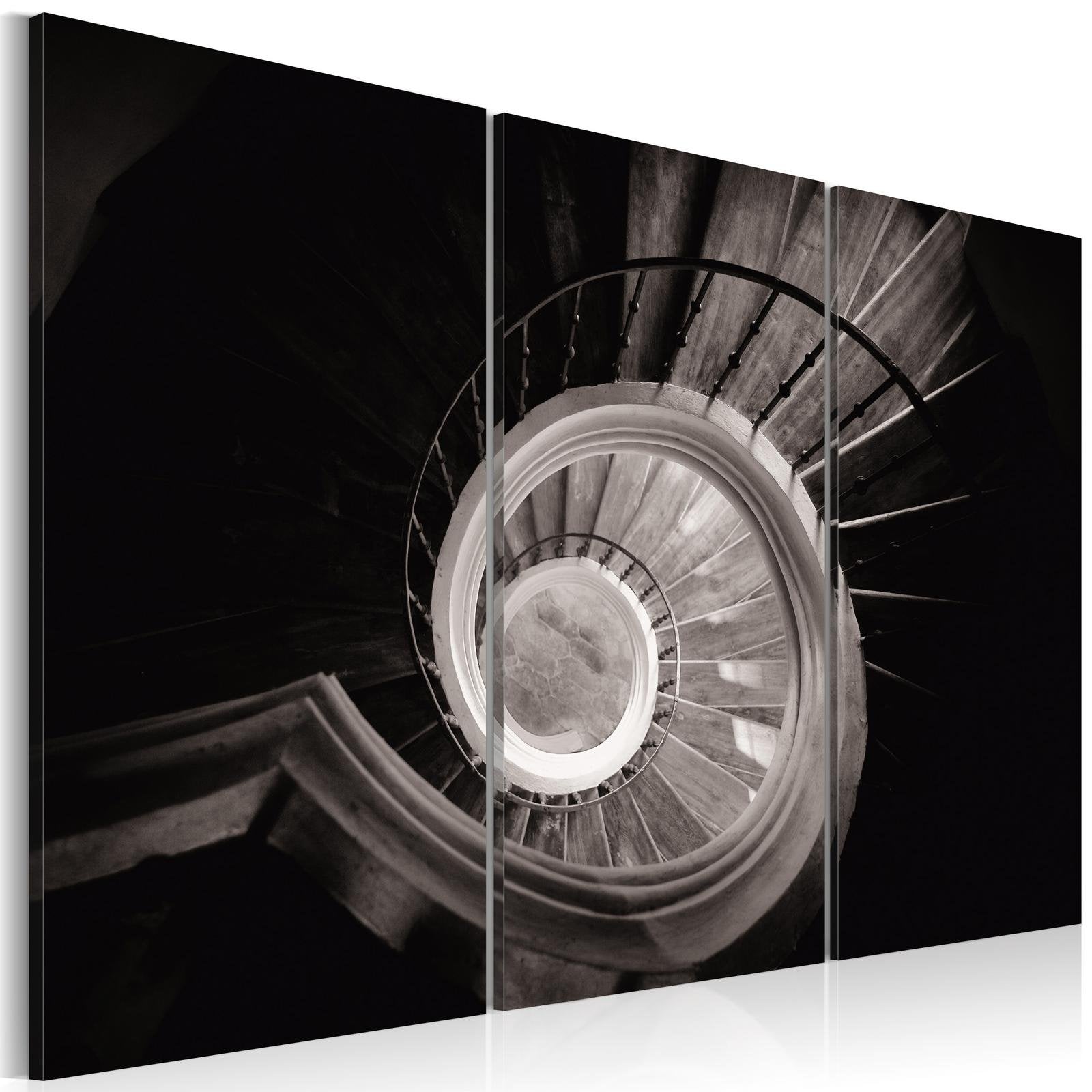 Abstract Stretched Canvas Art - Down A Spiral Staircase-Tiptophomedecor