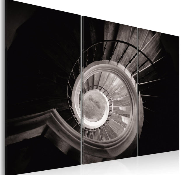 Abstract Stretched Canvas Art - Down A Spiral Staircase-Tiptophomedecor