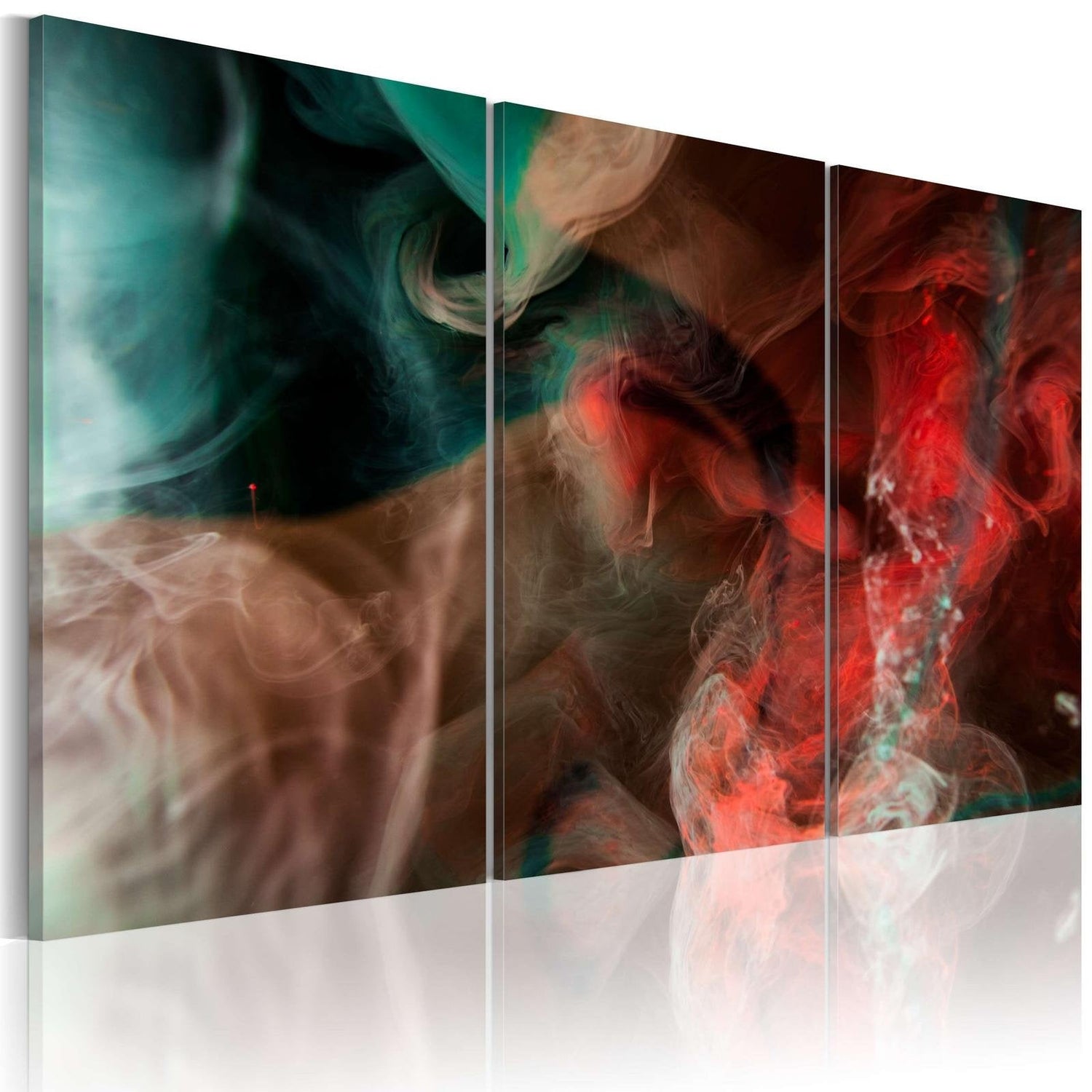 Abstract Stretched Canvas Art - Drifting Colors-Tiptophomedecor