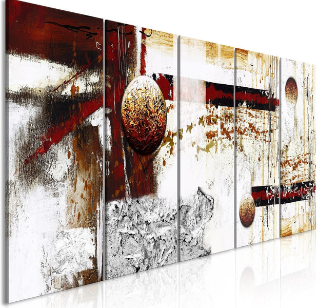 Abstract Stretched Canvas Art - Dynamics In Space Narrow-Tiptophomedecor