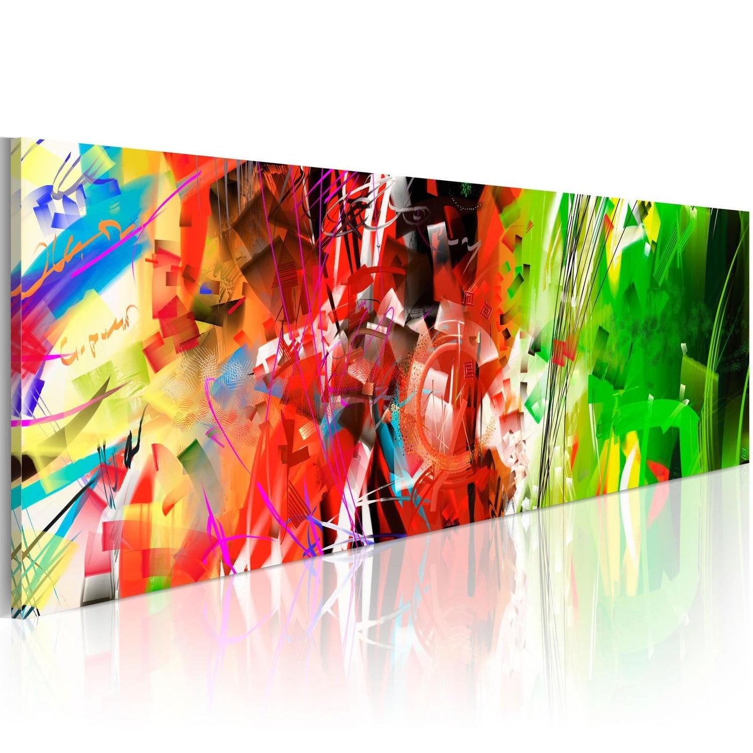 Abstract Stretched Canvas Art - Elementary Forms-Tiptophomedecor