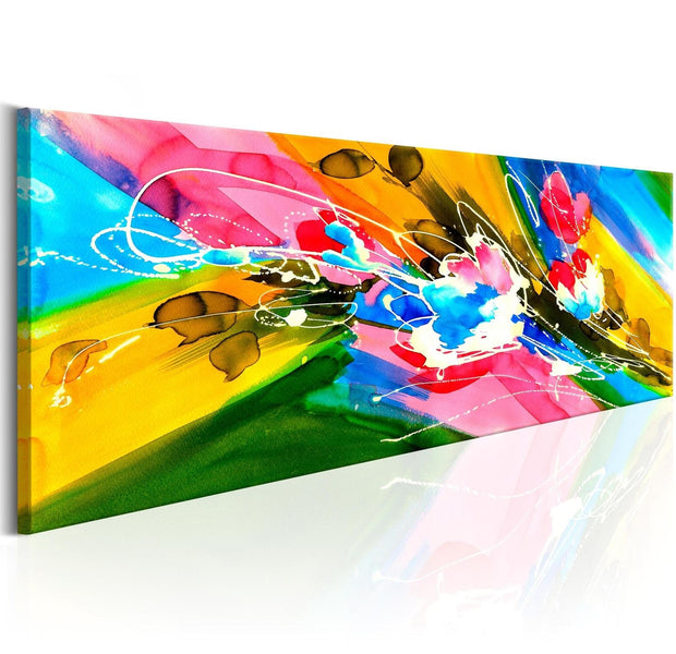 Abstract Stretched Canvas Art - Emotion Of Summer-Tiptophomedecor