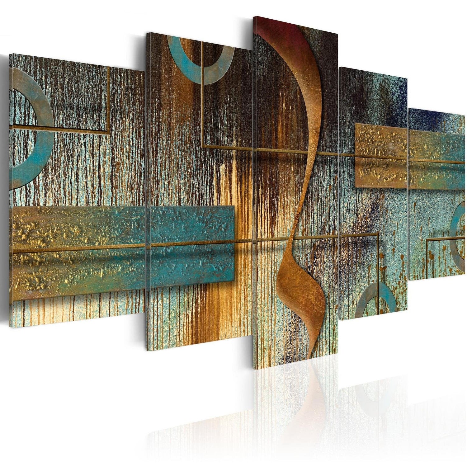 Abstract Stretched Canvas Art - Exotic Note-Tiptophomedecor