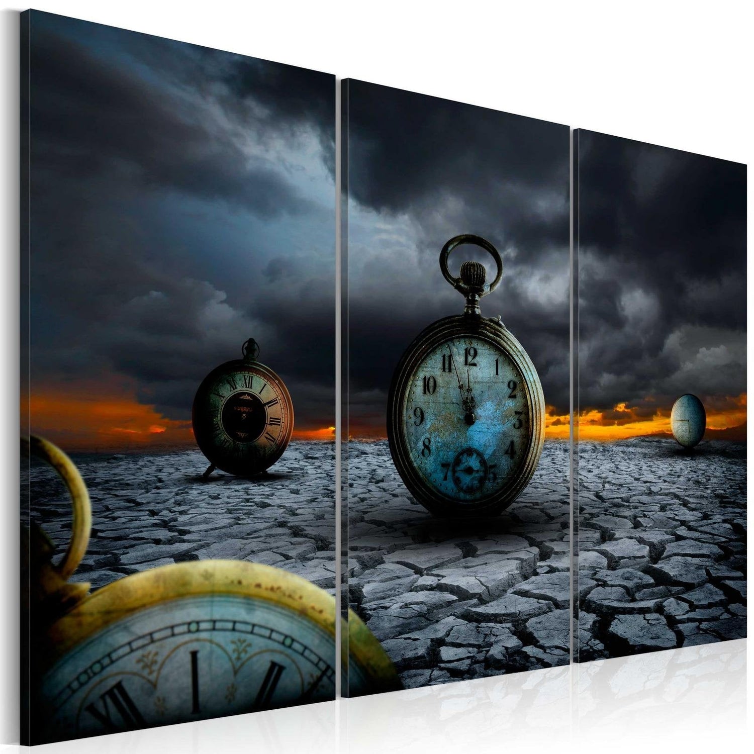 Abstract Stretched Canvas Art - Extermination Time-Tiptophomedecor