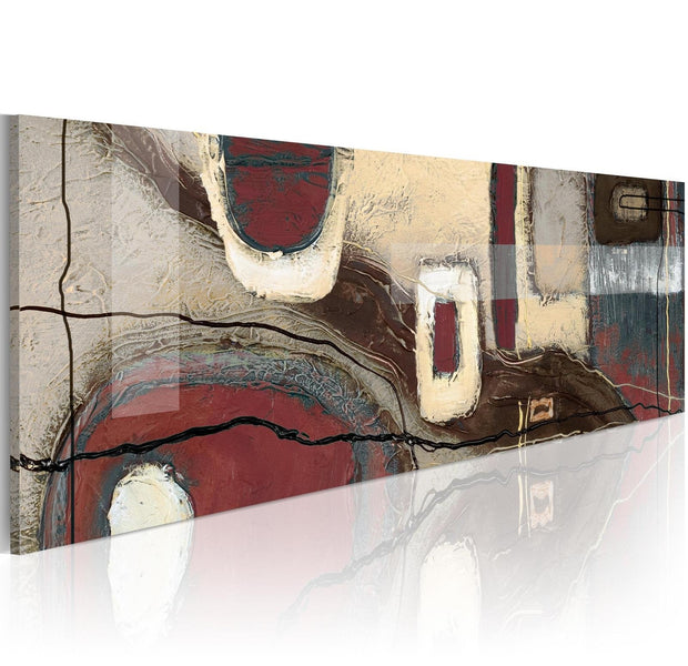 Abstract Stretched Canvas Art - Fancy Rectangles-Tiptophomedecor