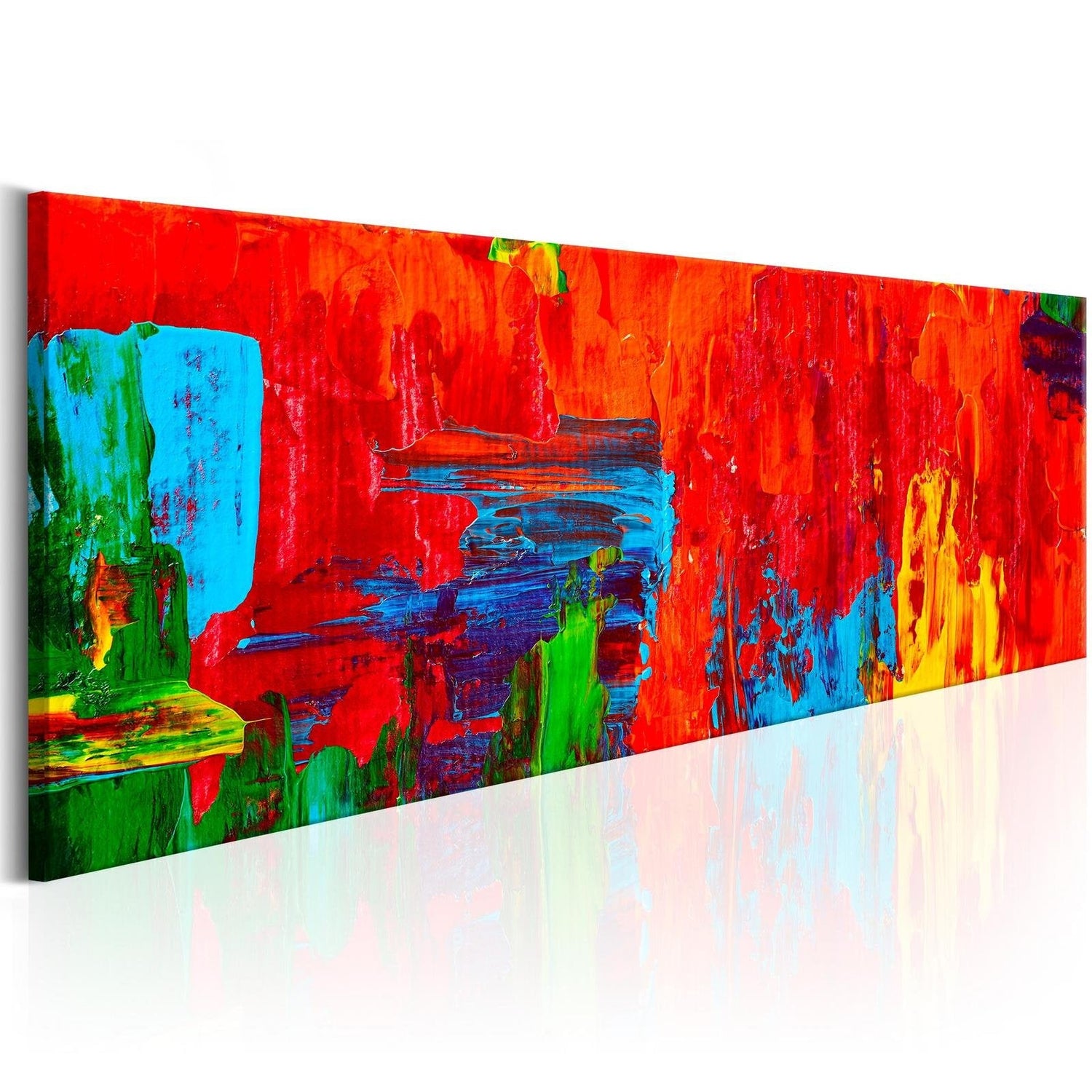 Abstract Stretched Canvas Art - Fiery Fantasy-Tiptophomedecor