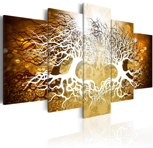Abstract Stretched Canvas Art - Forest Lovers-Tiptophomedecor