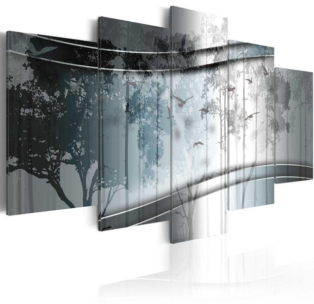Abstract Stretched Canvas Art - Forest Mists-Tiptophomedecor