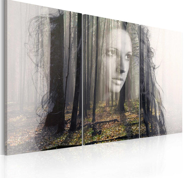Abstract Stretched Canvas Art - Forest Nymph-Tiptophomedecor