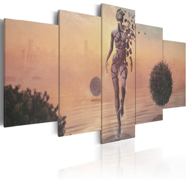 Abstract Stretched Canvas Art - Fragility Of Existence-Tiptophomedecor