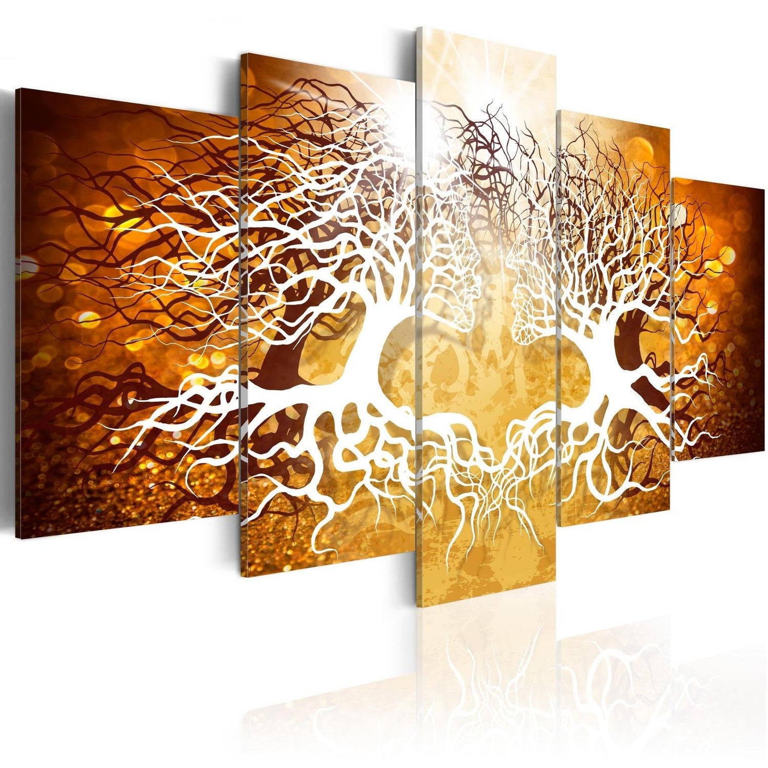 Abstract Stretched Canvas Art - Genesis Of Love-Tiptophomedecor