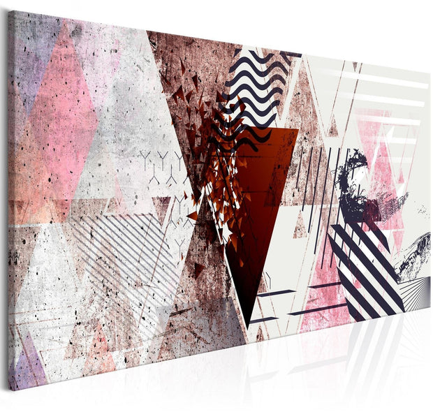 Abstract Stretched Canvas Art - Geometric Background Narrow-Tiptophomedecor
