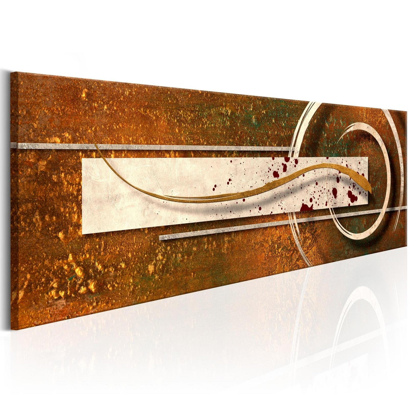 Abstract Stretched Canvas Art - Golden Note-Tiptophomedecor