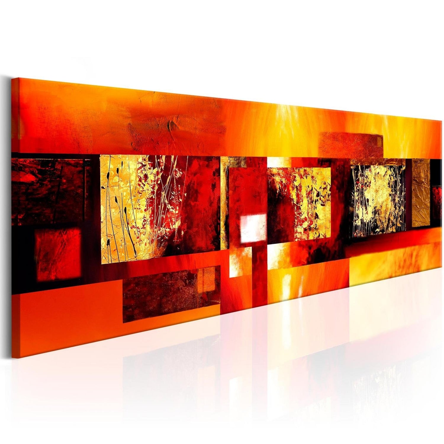 Abstract Stretched Canvas Art - Golden Spell-Tiptophomedecor