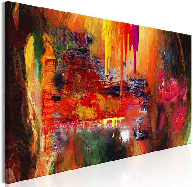 Abstract Stretched Canvas Art - Hell Narrow-Tiptophomedecor
