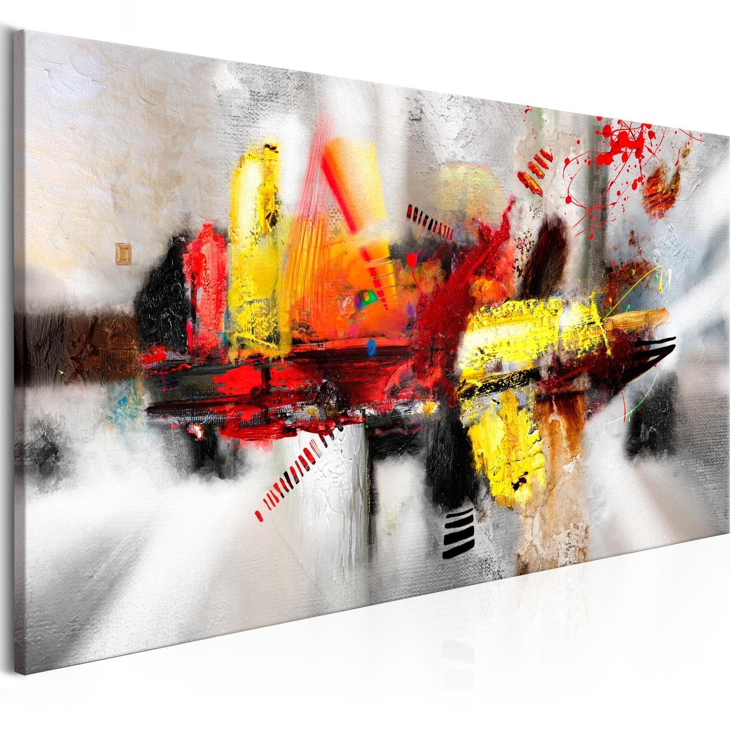Abstract Stretched Canvas Art - Hit And Sunk-Tiptophomedecor