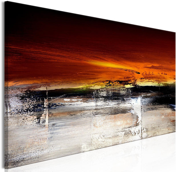 Abstract Stretched Canvas Art - Honey Landscape Narrow-Tiptophomedecor