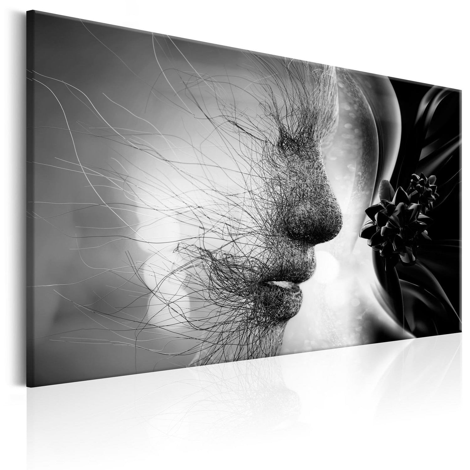 Abstract Stretched Canvas Art - Human Thread-Tiptophomedecor