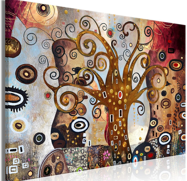 Abstract Stretched Canvas Art - Joy Of Life Wide-Tiptophomedecor