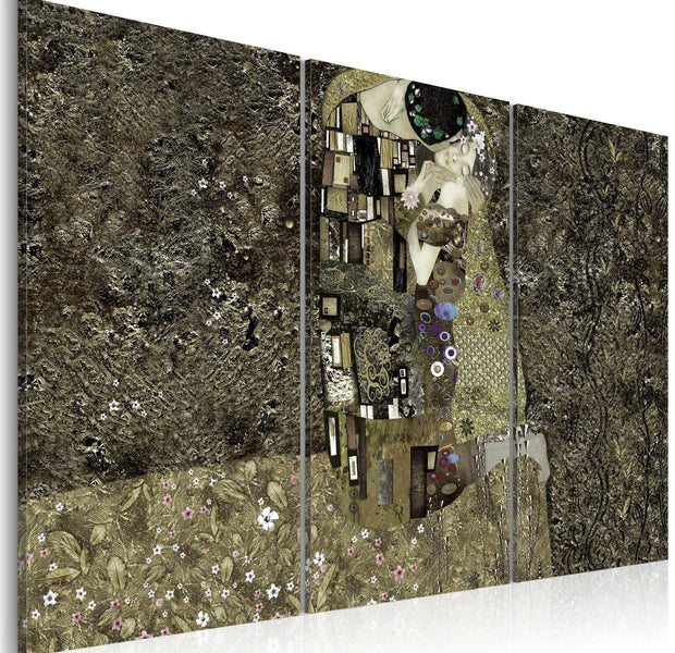 Abstract Stretched Canvas Art - Klimt Inspiration - Love-Tiptophomedecor