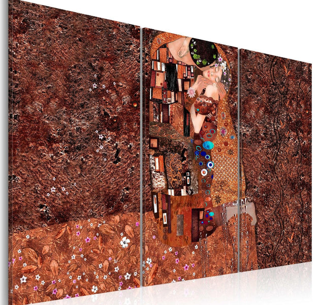 Abstract Stretched Canvas Art - Klimt Inspiration - The Color Of Love-Tiptophomedecor