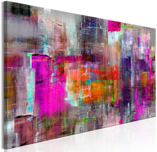 Abstract Stretched Canvas Art - Land Of Colors-Tiptophomedecor