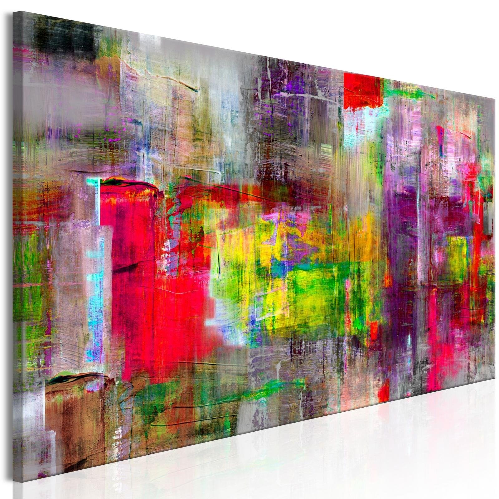 Abstract Stretched Canvas Art - Land Of Fantasy-Tiptophomedecor