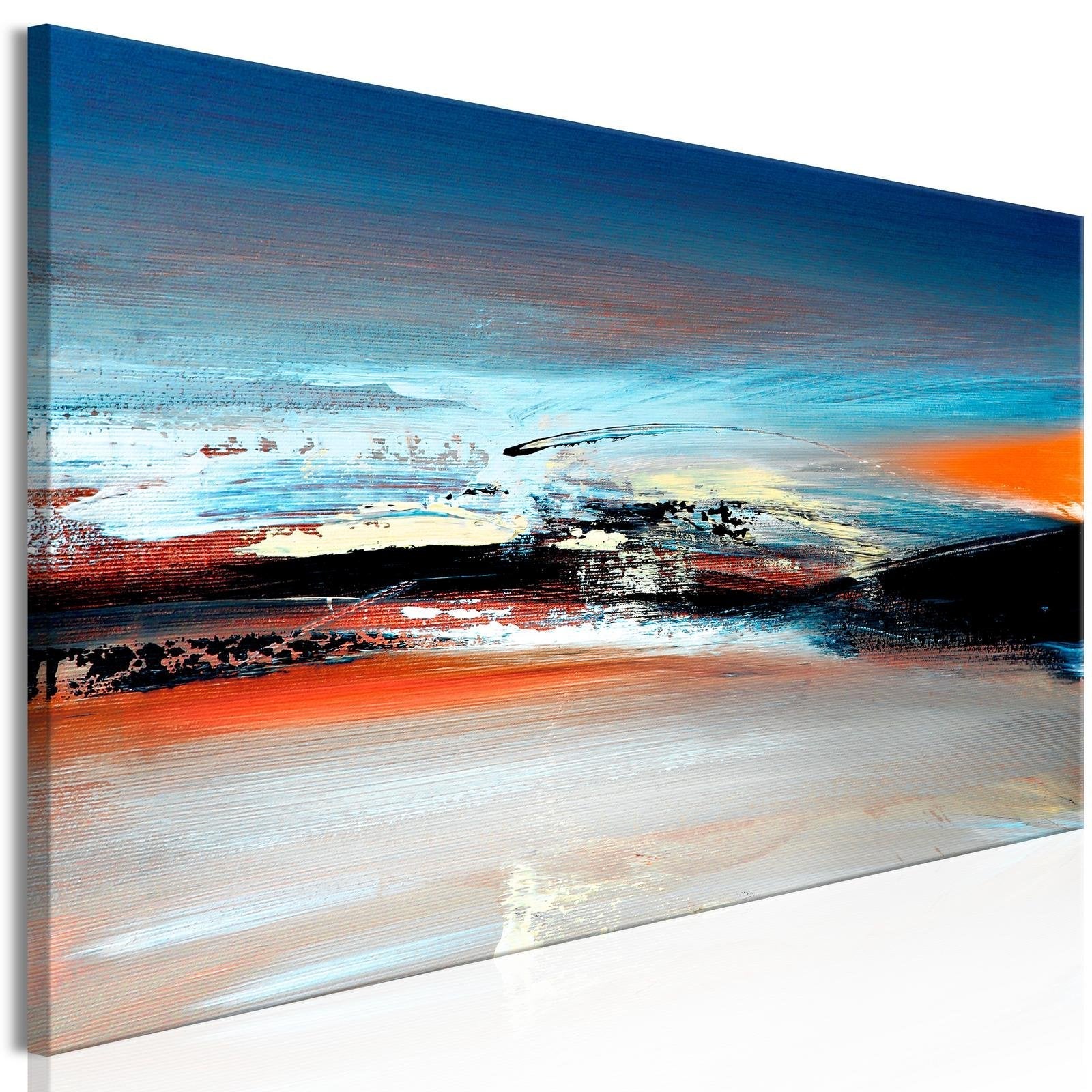 Abstract Stretched Canvas Art - Landscape At Dawn Narrow-Tiptophomedecor