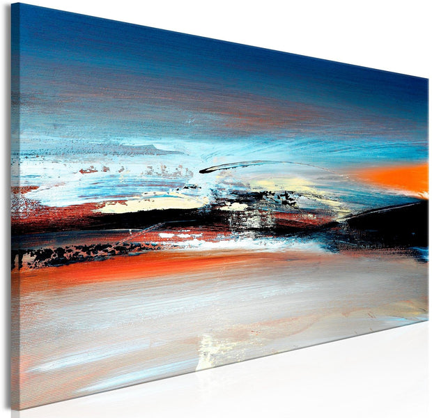 Abstract Stretched Canvas Art - Landscape At Dawn Narrow-Tiptophomedecor