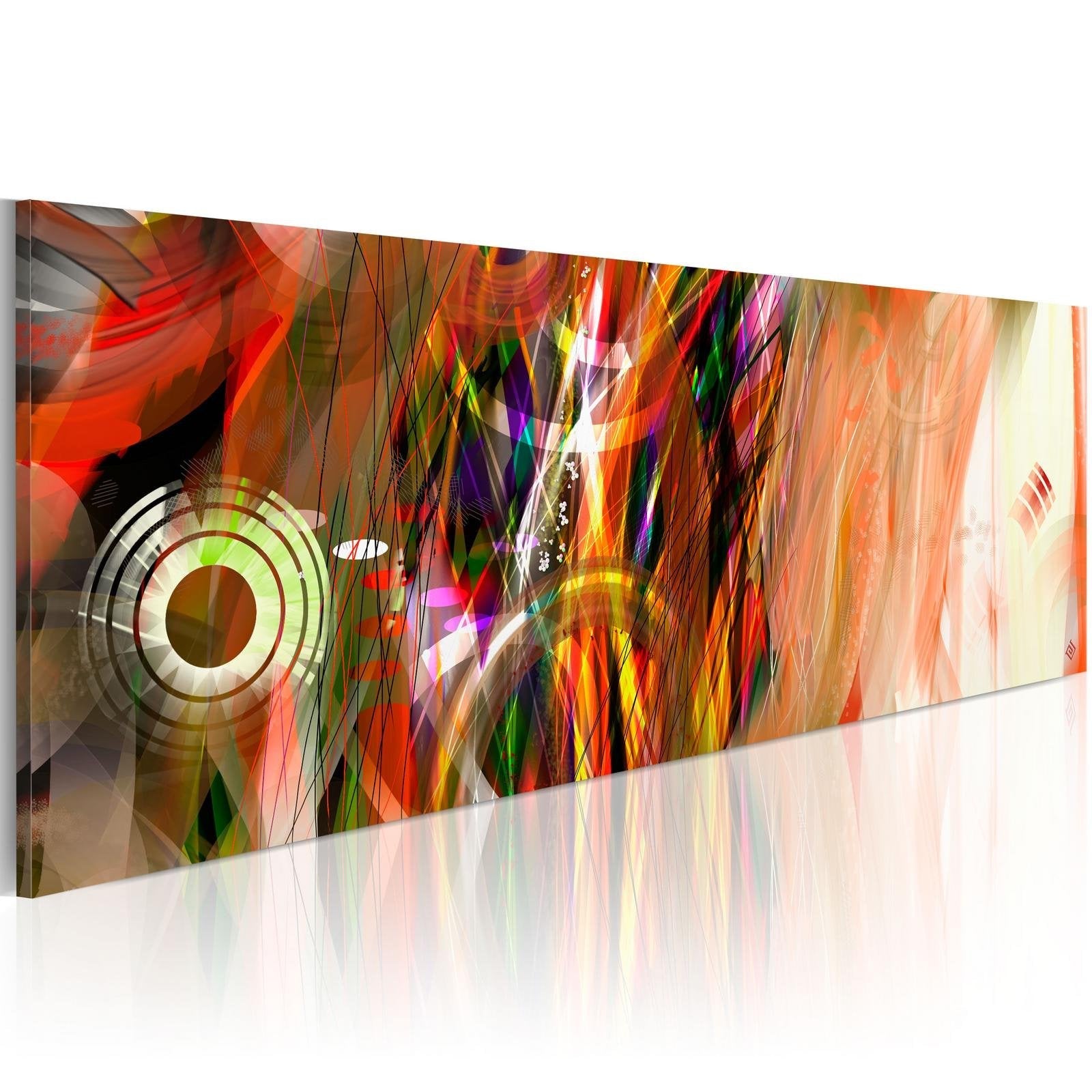 Abstract Stretched Canvas Art - Light Cycle-Tiptophomedecor