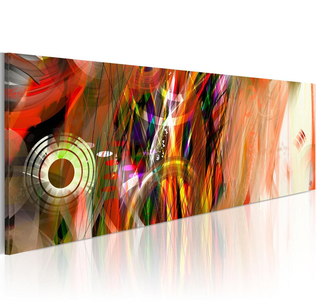 Abstract Stretched Canvas Art - Light Cycle-Tiptophomedecor