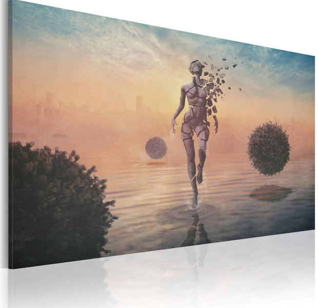 Abstract Stretched Canvas Art - Lightness Of Heaviness-Tiptophomedecor