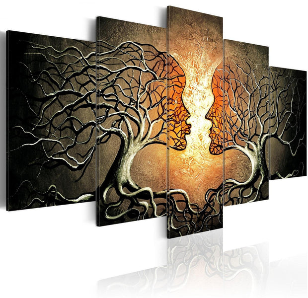 Abstract Stretched Canvas Art - Love Entanglement-Tiptophomedecor