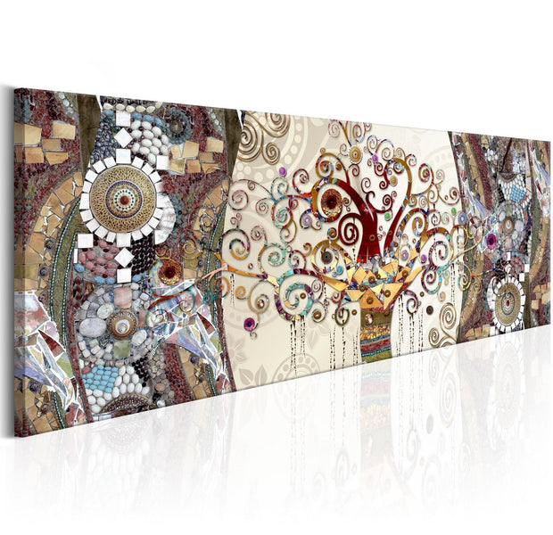 Abstract Stretched Canvas Art - Mosaic Abstract-Tiptophomedecor