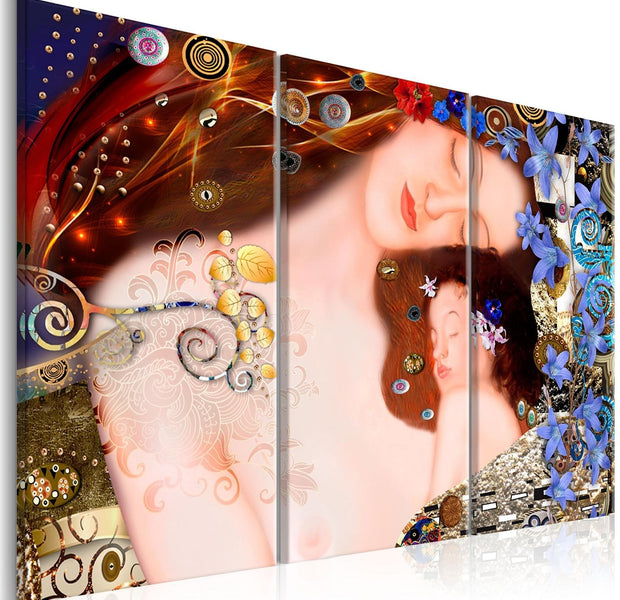 Abstract Stretched Canvas Art - Mother'S Hug-Tiptophomedecor