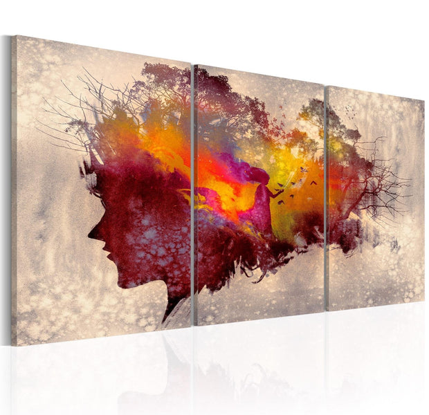 Abstract Stretched Canvas Art - Mysteries Of The Forest-Tiptophomedecor