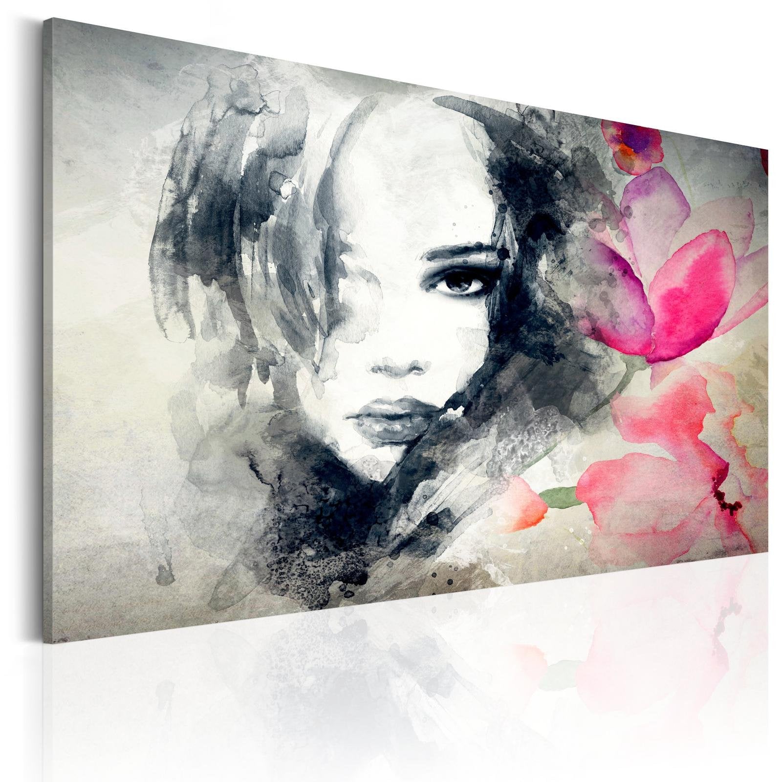 Abstract Stretched Canvas Art - Mysterious Look-Tiptophomedecor