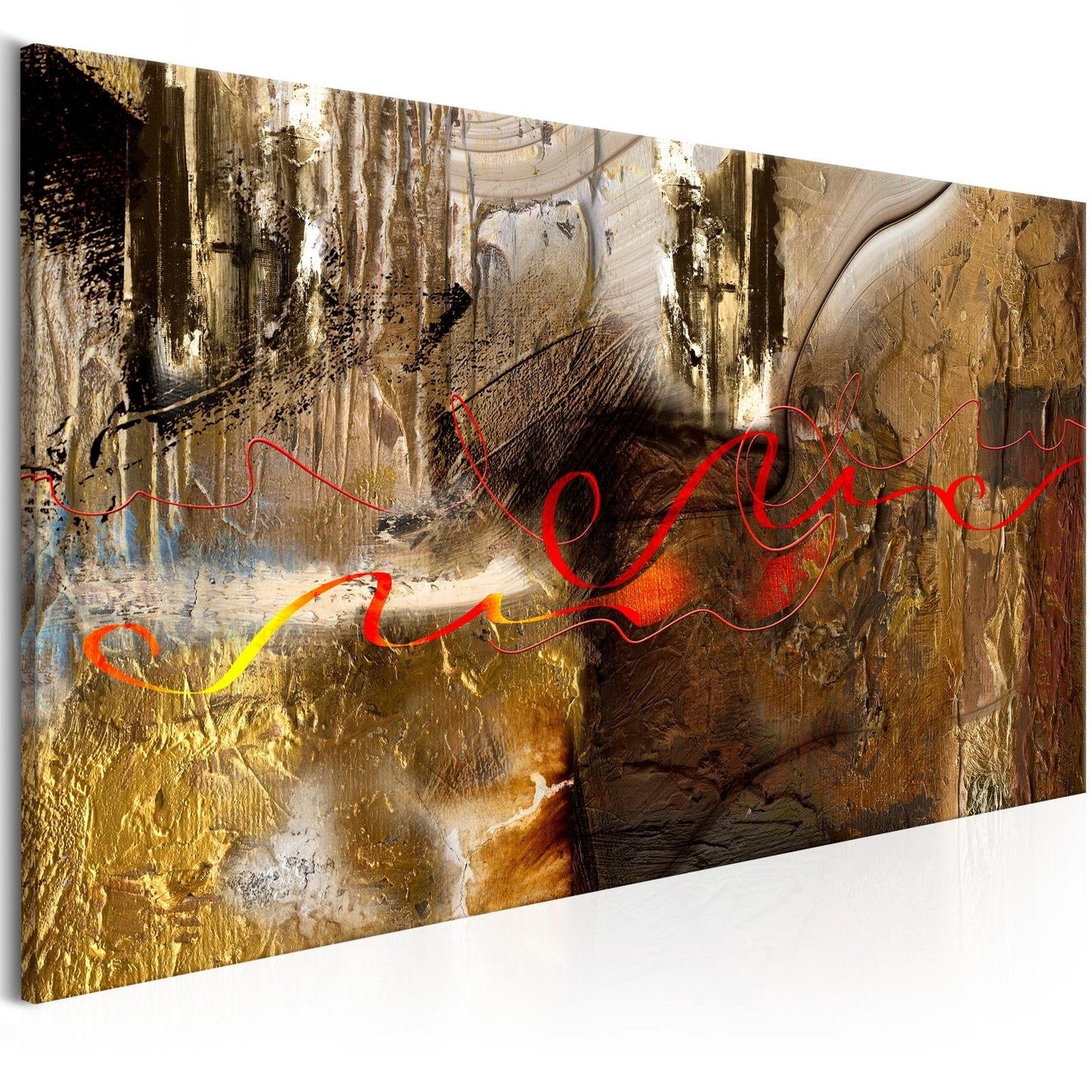 Abstract Stretched Canvas Art - Mysterious Shadow-Tiptophomedecor