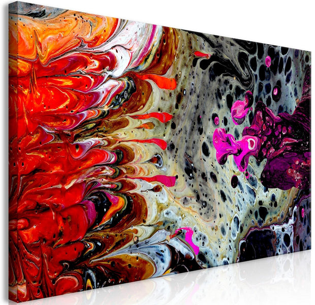 Abstract Stretched Canvas Art - Paint Fusion Wide-Tiptophomedecor