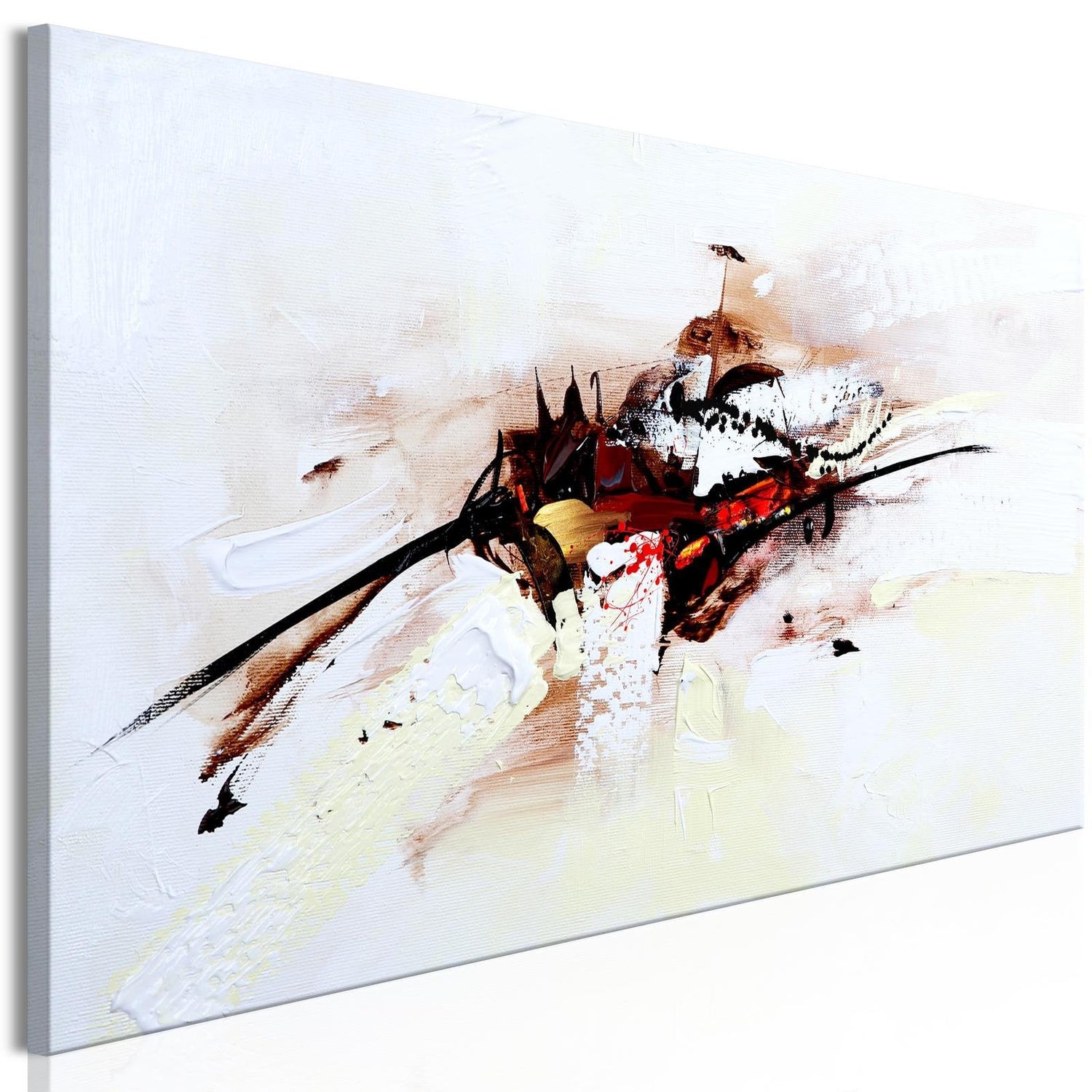 Abstract Stretched Canvas Art - Pirate Ship Narrow-Tiptophomedecor