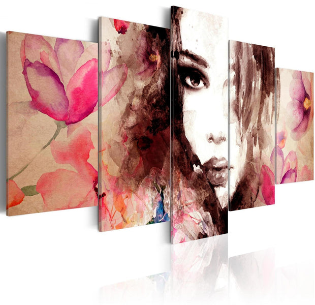 Abstract Stretched Canvas Art - Poetry Of Whisper-Tiptophomedecor