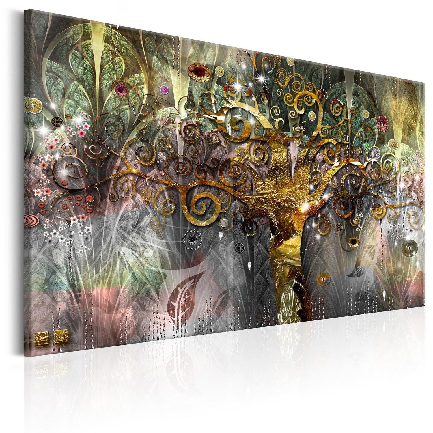Abstract Stretched Canvas Art - Precious Talisman-Tiptophomedecor