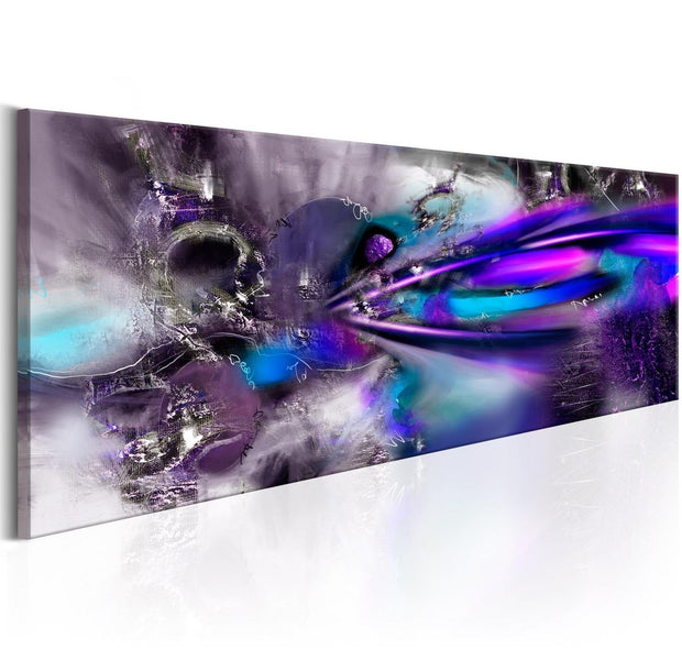 Abstract Stretched Canvas Art - Purple Comet-Tiptophomedecor